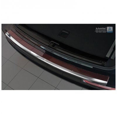 Protector Paragolpes Acero Inox 'Deluxe' Audi Q5 2008-2016 Chrome/Red-Negro Carbon
